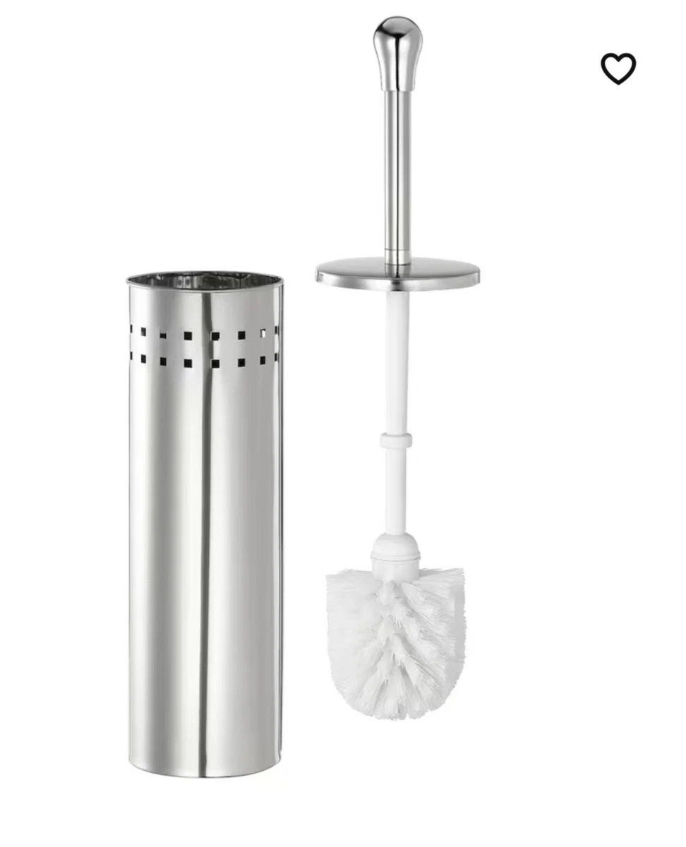 Toilet Brush Holder Stainless Steel Ikea Baren Height 43cm Diameter 10cm