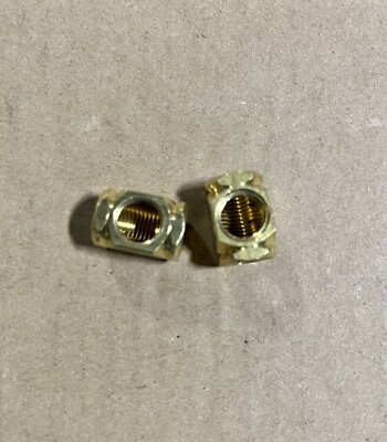 #ad 2 PCS 3 WAY BRASS SQUARE ELBOW METAL PART $10.00