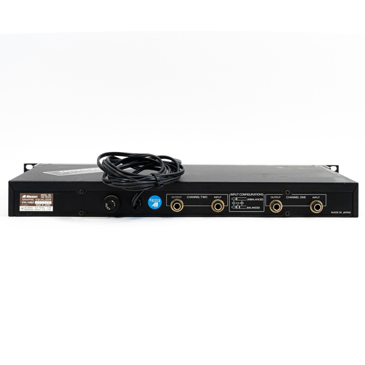 ギター Maxon DUAL 2/3 OCTAVE EQ GE1500 Maxon GE1500 Dual 2/3 Octave 2-Channel Equalizer / EQ