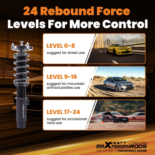 MaXpeedingrods T7 Coilovers Shock For BMW 3 Series E90 E91 E92 E93 323i 325i RWD - Picture 3 of 11