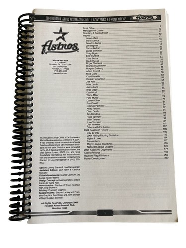 MLB HOUSTON ASTROS Baseball 2004 POSTSEASON Guide - Bild 3 von 13