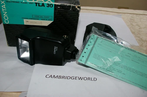 CONTAX TLA30 Shoe Mount DEDICATED Flash NEW with Case in BOX TLA 30