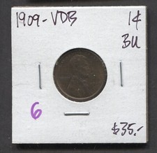 1909- Lincoln Wheat Penny-BU