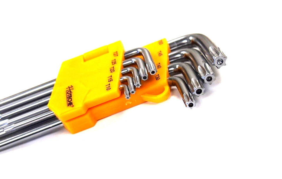 9PC Tamper Proof Torx Star Hex Key L Wrench T10 – T50  2-3/4" – 6-7/8" 260809 - Image 4 of 4