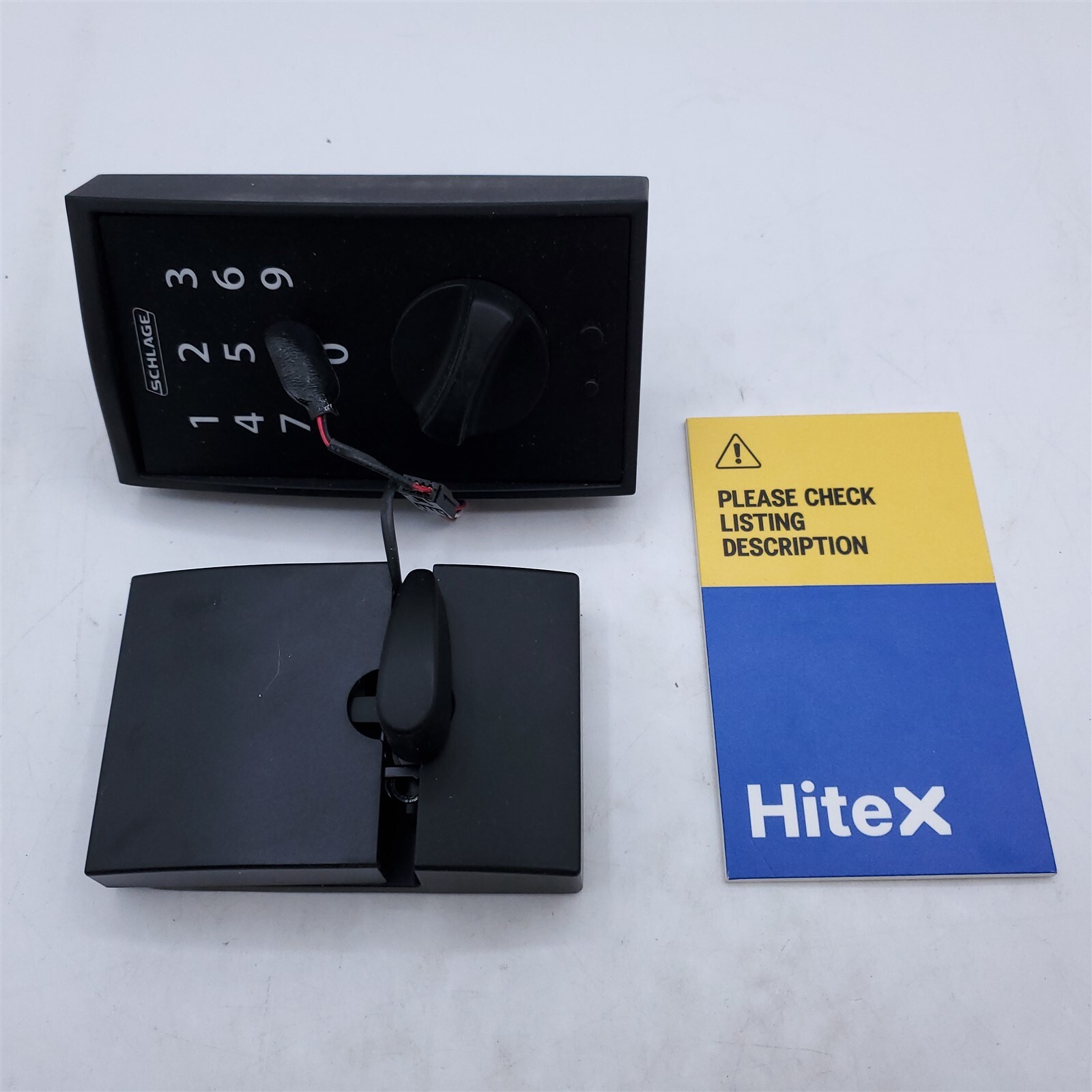 SCHLAGE BE375 CEN 622 Keyless Touch Electronic Deadbolt Matte Black-image