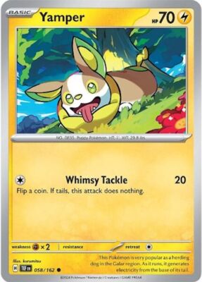 Pokemon Yamper (58/224) Temporal Forces LP