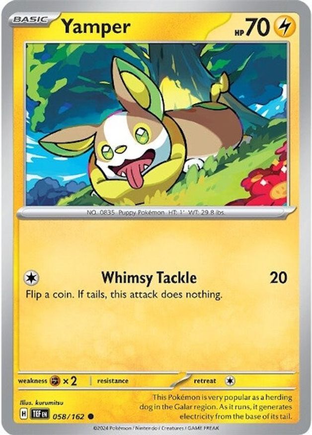 Pokemon Yamper (58/224) Temporal Forces LP