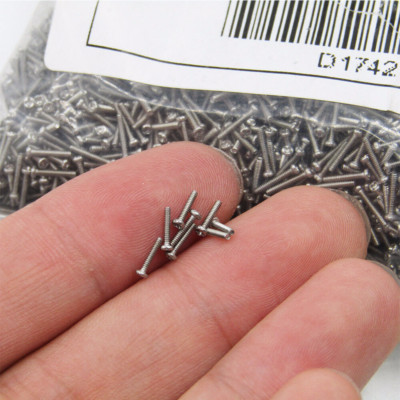 M1 M1.2 M1.4 M1.6 Stainless Steel Phillips Pan Head Small Screws Mini Bolt