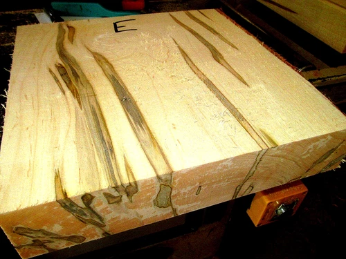 BEAUTIFUL AMBROSIA MAPLE PLATTER BLANK LATHE TURNING WOOD 8" X 8" X 2" 