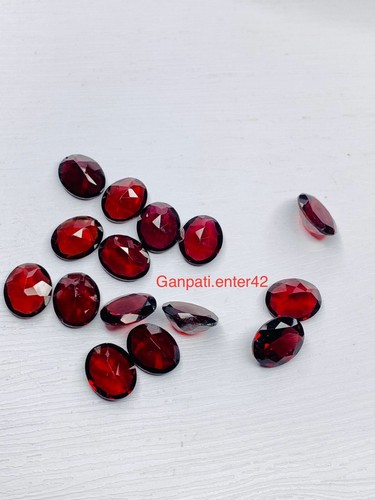 GARNET LOOSE GEMSTONE FACETED OVAL CUT 10x8 MM NATURAL CALIBRATED SIZE E - Picture 5 of 7