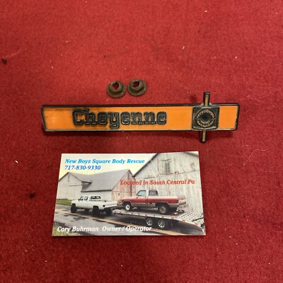 Chevy Squarebody 75-80 Cheyenne Dash Emblem