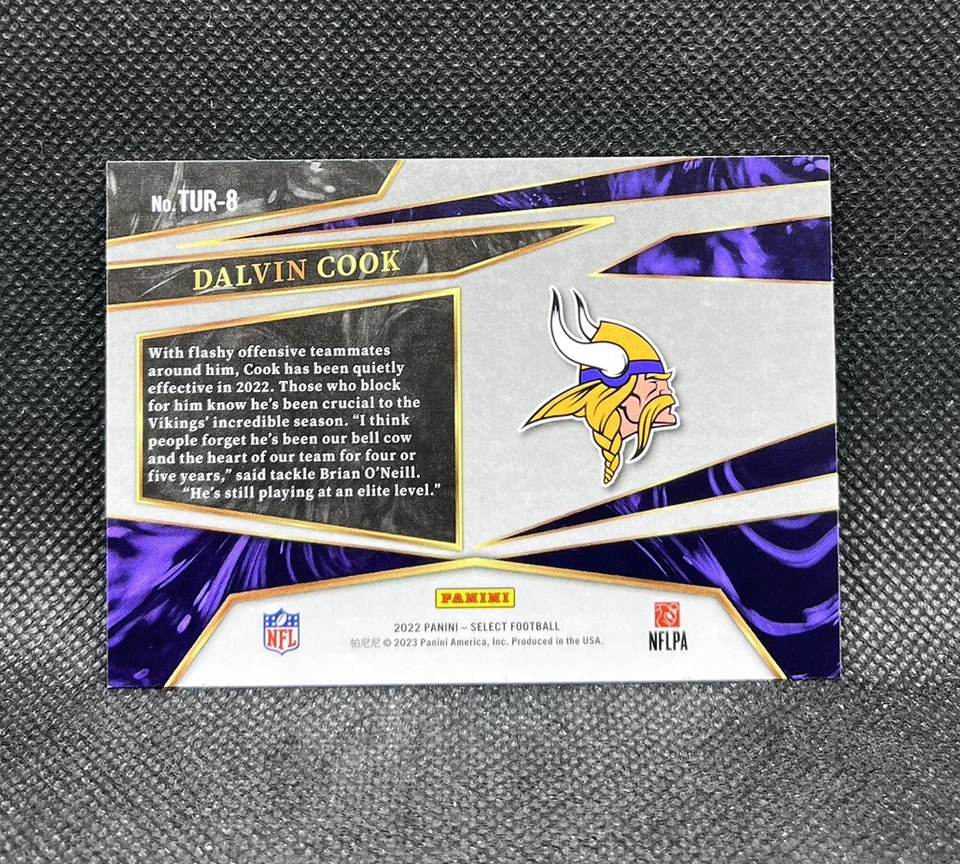 Dalvin Cook #TUR-8 Turbocharged 2022 Panini Select Football - Image 2 of 2