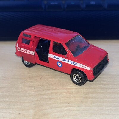 RARE 1984 MATCHBOX DODGE CARAVAN RED RAF ROYAL AIR FORCE THE RED ARROWS 1/60
