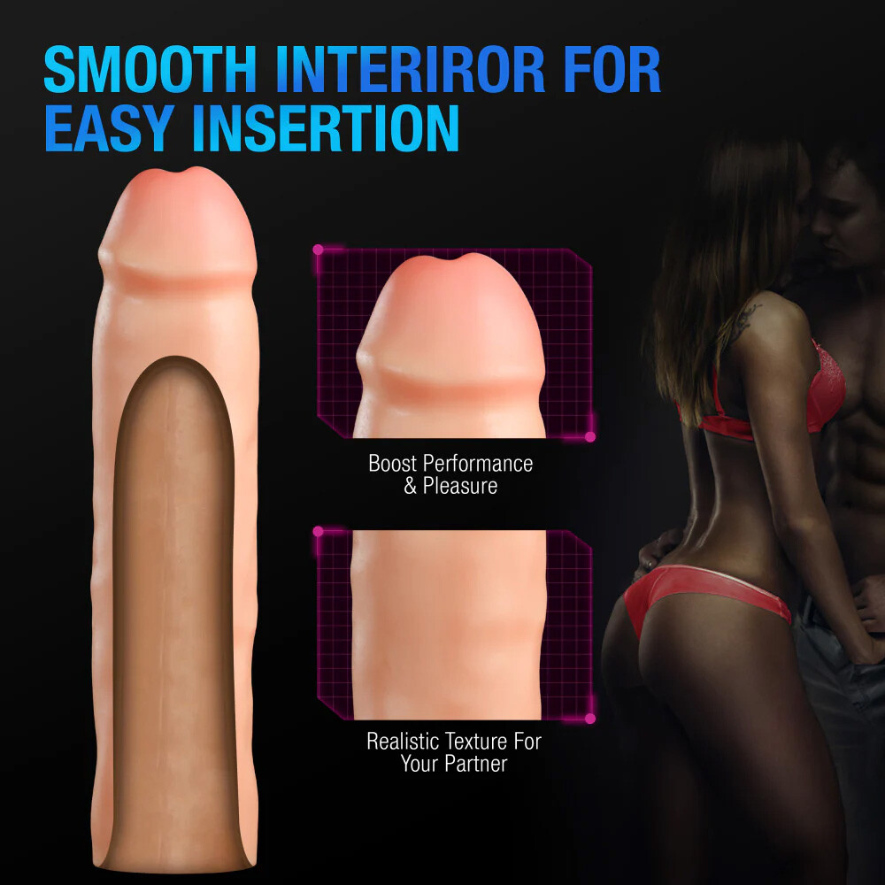 Performance Plus Add 3" Silicone Cock Sheath Penis Extension Extender Enlarger