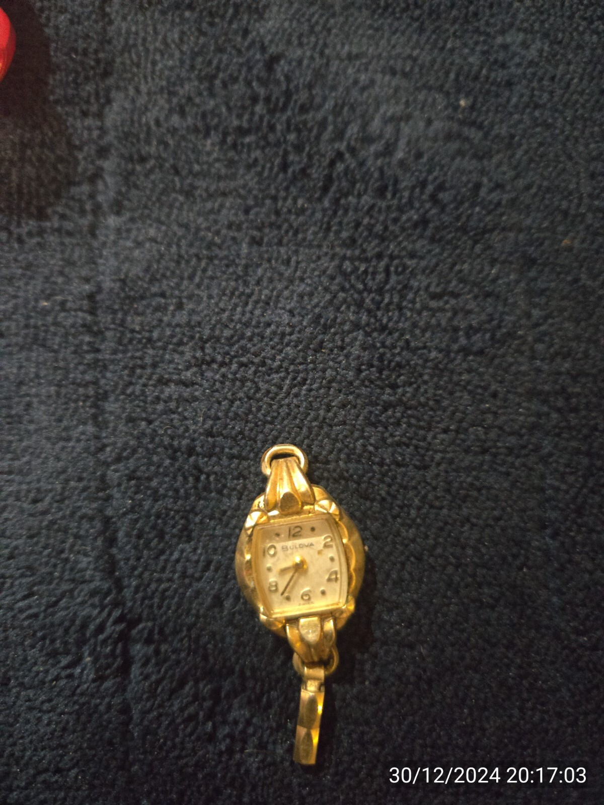 Vintage 1960s-1970s Ladies Watches Bulova Wadsworth 10K RGP Diamond Accents