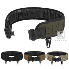 KRYDEX Laser Cut MOLLE Belt 1.75 in Padded Battle Outer Belt and 3 in Inner Belt