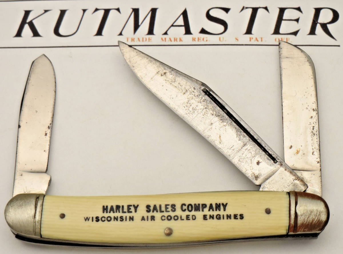 Vintage 1940's to 60's KUTMASTER UTICA NY Large Stock Knife