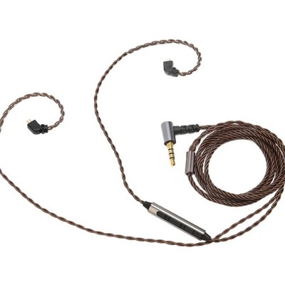 Kopfhörer-Upgrade-Kabel 3,5 mm auf 2 Pin 0,78 mm mit Mikrofon für UE, KZ, TRN...