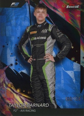 Topps 2024 Formula 1 Finest Taylor Barnard #136 100/150 Uncommon Blue Refractor