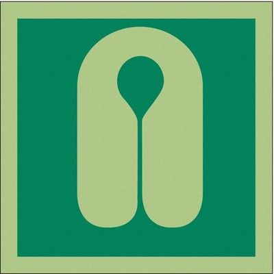 CONDOR 486F70 IMO Safety Sign,6inx6in,Vinyl 486F70