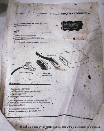 GENUINE FORD ROTUNDA EEC-IV MONITOR SYSTEM - Foto 9 di 9
