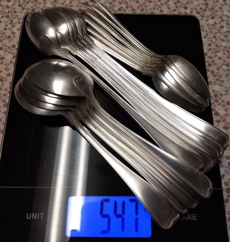 Gorham Old French Sterling - 18 piece Spoon Lot  - 547 gr - Scrap or Use