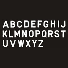 Seachoice 74681 Gothic 3" White "R" Letter Stickers