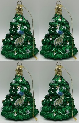 4 Williams Sonoma  Twas the Night Before CHRISTMAS TREE Ornaments Set of FOUR