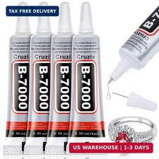 B-7000 Glue Clear 4 Pack 15ml Jewelry Rhinestone Fabric Phone Repair Adhesive