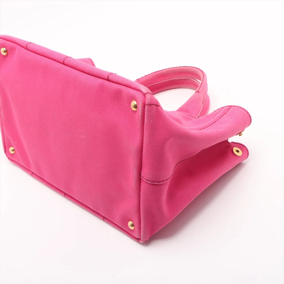 Prada Canapa canvas 2 Way Handbag Pink 1BG642 thumbnail 3