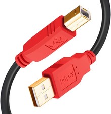 Printer Cable 30 ft Long USB Printer Cable Cord USB 2.0 Type A Male to B Male Pr