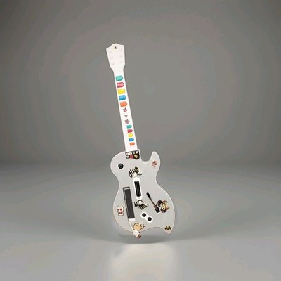 Nintendo Wii Wireless Guitar Hero Shredmaster Dreamgear White Video Game Guitar