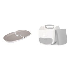 Ubbi Baby Changing Pad, Diaper Caddy with Folding Mat, Stores Diapers and Acc...