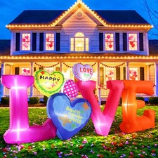 8.2FT Long Valentines Day Inflatables Outdoor Decorations - Blow up Valentine...