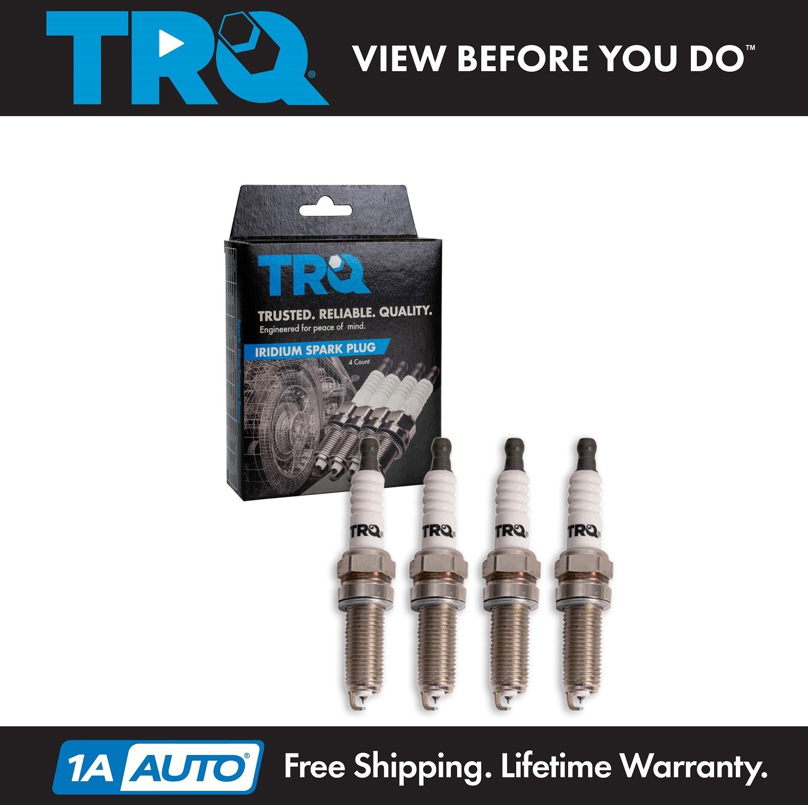 TRQ Spark Plug Set Fits 07-12 Acura RDX 12-15 Honda Civic 16-19 HR-V