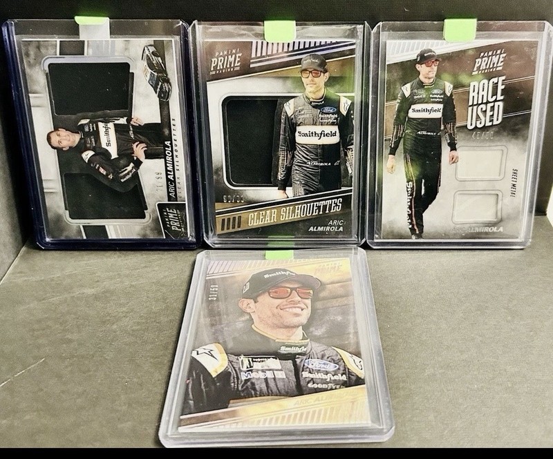 Aric Almirola Race Used Panini Prime Racing Relics Lot Of 4 Panini NASCAR