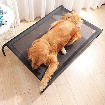 Bed Dog Elevated Pet Raised S M L Elevated Cat Mesh Camping Cot Indoor Outdoor