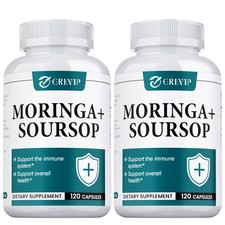 Moringa + Guanábana 240 piezas - Apoya la salud celular, antioxidantes, mejora el estado de ánimo
