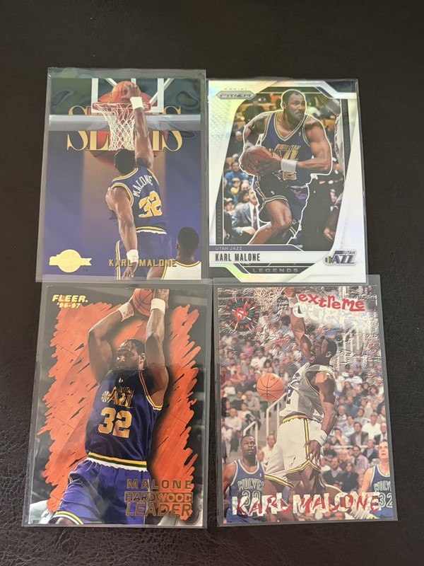 Karl Malone And John Stockton NBA HOF Card Lot Of 12 Utah Jazz