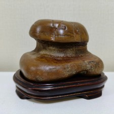 Bonsai Suiseki Dawan Stone-Lovely Duck,Cute Shape! Wonderful River Rock 2#