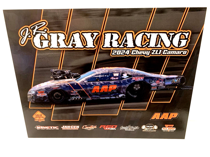 2024 J.R. GRAY AAP ZL1 CAMO CAMARO CONGRUITY NHRA PRO MOD DRAG RACING POSTCARD