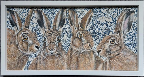 Original XL Hare picture painting William Morris Brer Rabbit Art ...