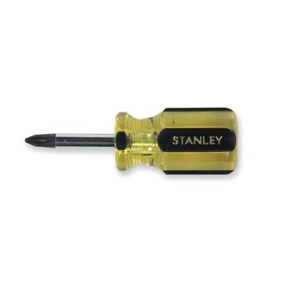 Stanley 64-105 100 Plus Phillips Tip Stubby Screwdriver #2 1-1/2 in