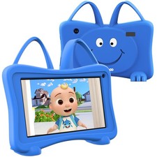 Kids Tablet 7 inch Toddlers Learning Tablets with WiFi, YouTube, Dual Camera,