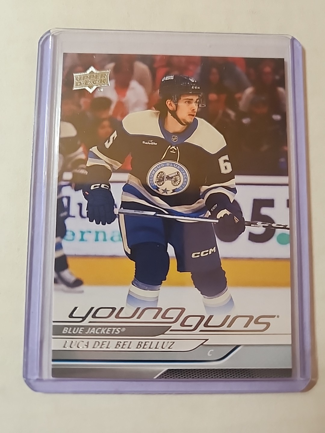 2024-25 Upper Deck Series 1 - Young Guns Luca Del Bel Belluz #214 (RC)