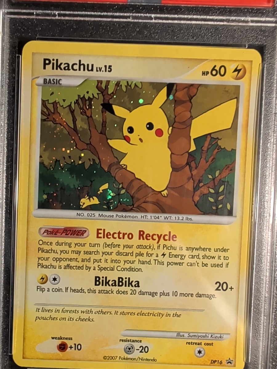 PSA 4 Pikachu Holo Pokémon D & P Black Star Promo #DP16 2007 | eBay