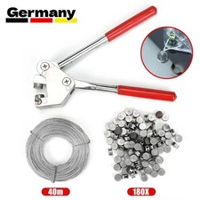 Professionelles Plombenzange Set mit 40m Draht für Bleiplomben Versiegelung NEU