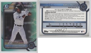 2022 Bowman Chrome Prospects Aqua Refractor /125 Kahlil Watson #BCP-3