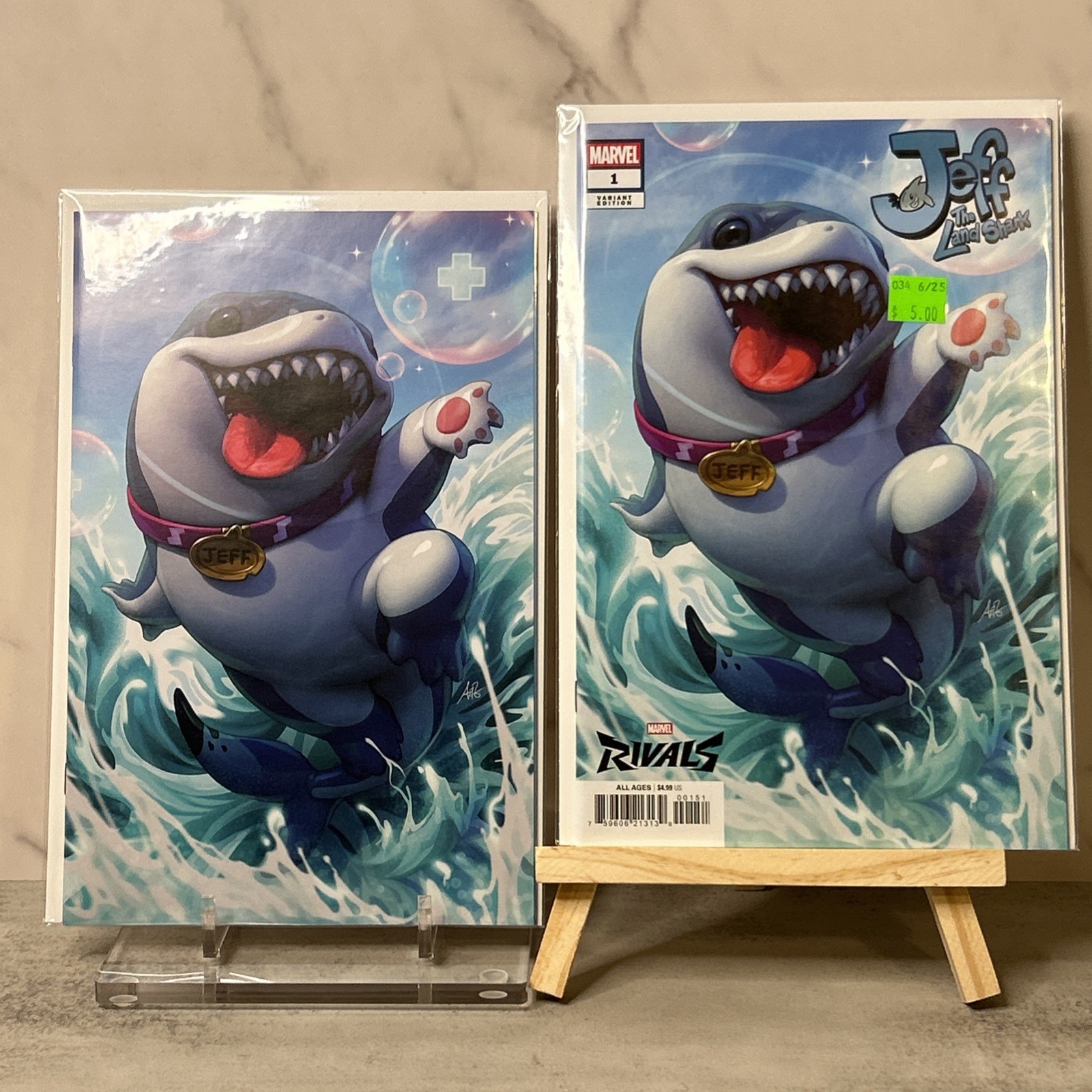 Jeff #1 超レアArtgermインセンティブ 1:100 アメコミリーフ Jeff The Land Shark #1 (100 Copy Incv Artgerm Rivals Vir Variant