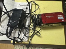 Panasonic SDR-H80 Red Video Camera 60GB HDD Swivel LCD Tested Working